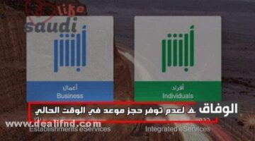 حل مشكلة | نأسف لعدم توفر حجز موعد في الوقت الحالي لنفاذ المواعيد من فضلك قم بالمحاولة في وقت لاحق رسالة ابشر
