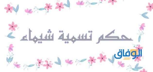 معنى اسم شيماء
