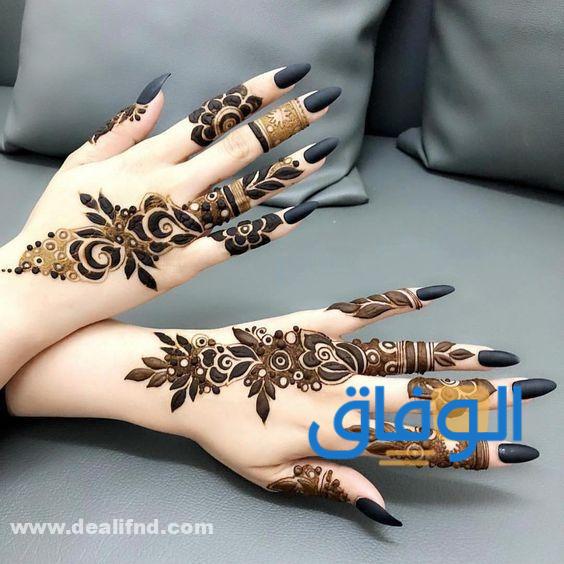 نقش حناء بسيط وحلو