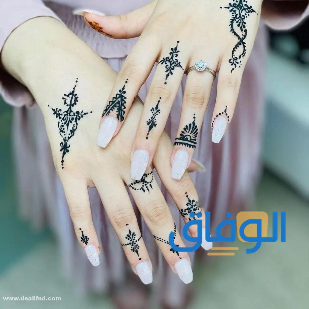 نقش حناء بسيط وحلو