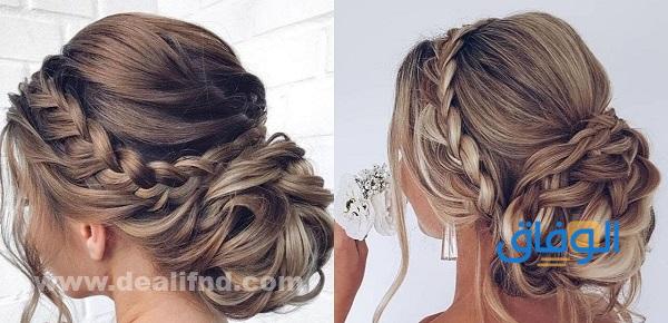 تسريحات شعر للمناسبات بسيطة