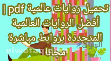 تحميل روايات pdf | أكثر من +66 روايات حصرية